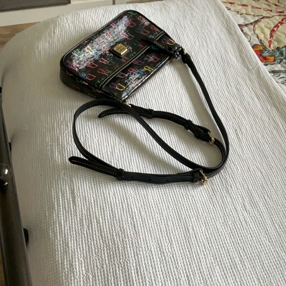 Dooney & Bourke Black Shoulder Bag with Gold Hardware - Picture 3 of 10